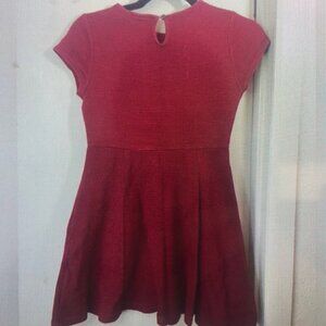 Elegant Red Kids Casual Dress
